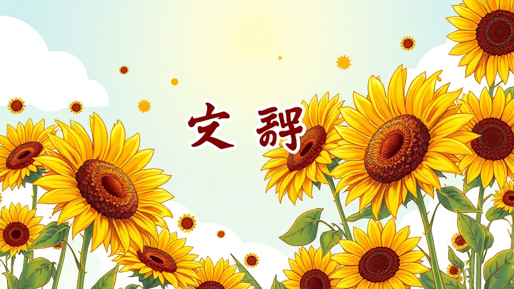 해바라기 선물: 의미와 함께 전달하는 방법 (illustration 스타일)