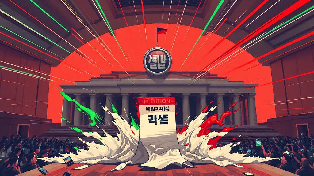 청원 참여 방법 및 진행 상황 (illustration 스타일)