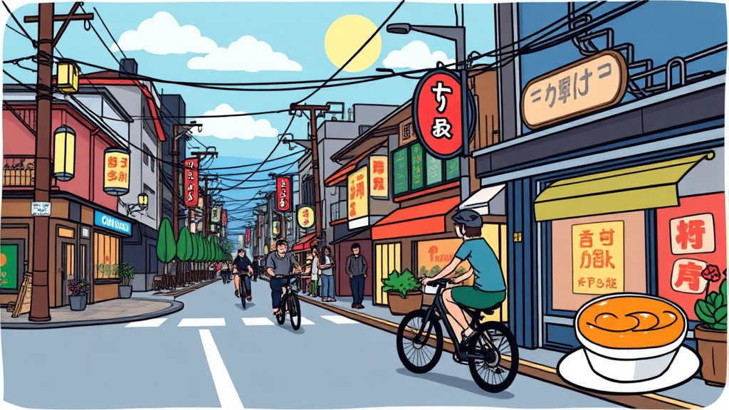 첫째 날: 오사카 와카야마로 떠나는 설렘 (cartoon 스타일)