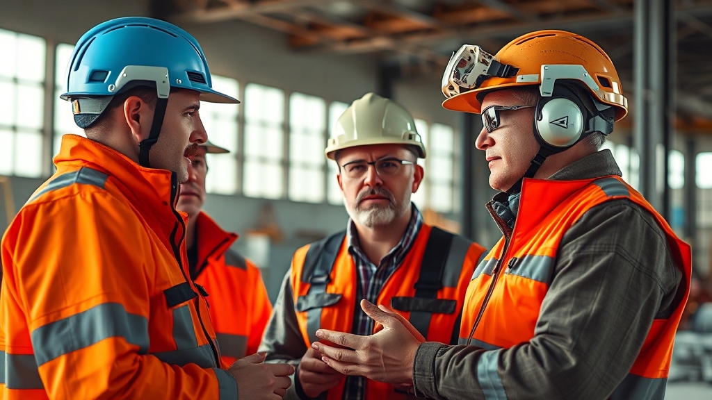 안전보건 리더 혁신 간담회 주요 내용 (realistic 스타일)