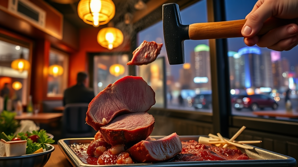 고기스타망치, 더 자세히 알아볼까요? (realistic 스타일)