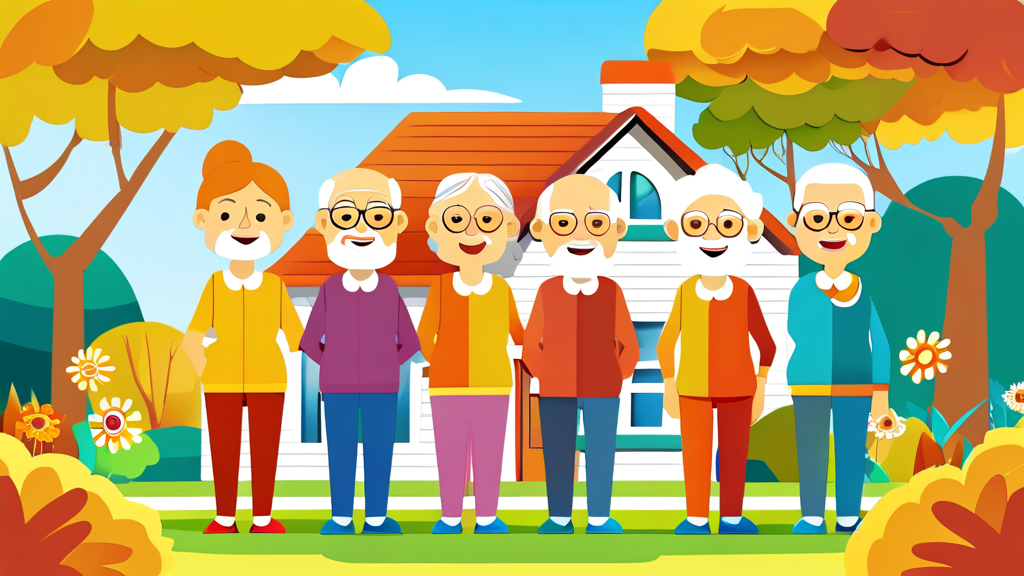 통합돌봄 서비스의 추진 방향과 단계별 계획 (cartoon 스타일)