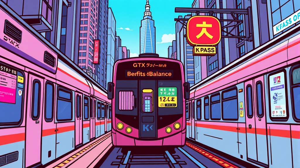 모두의 카드 유형별 혜택 비교 (일반형 vs 플러스형) (cartoon 스타일)