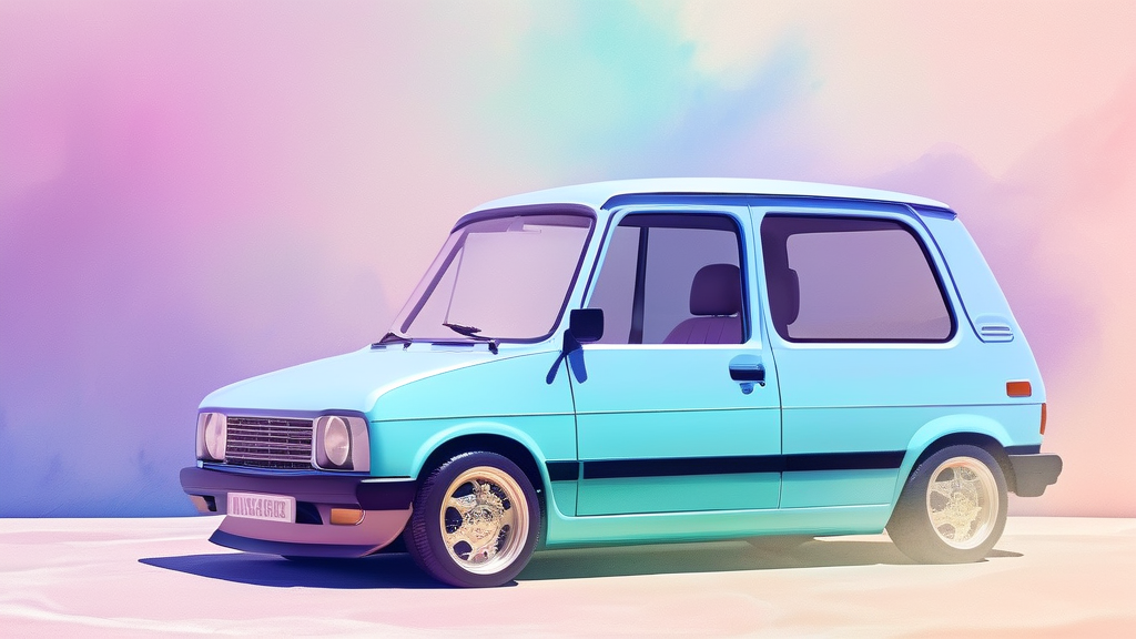 자동차 유지와 관련된 채무조정 시 고려사항 (watercolor 스타일)