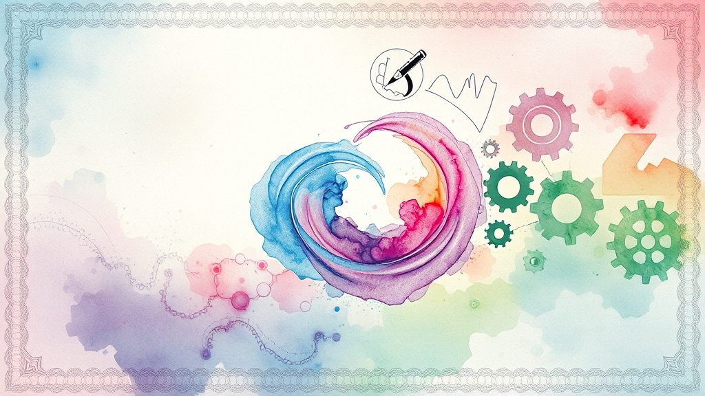 GA 기본 개념과 중요성 (watercolor 스타일)