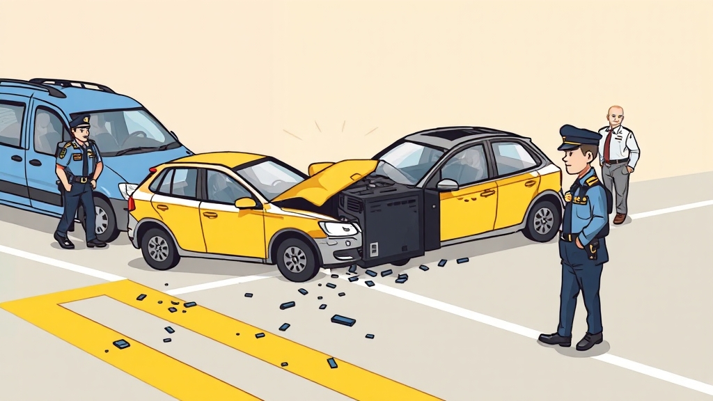 사고 발생 시, 즉각 대처법 (cartoon 스타일)