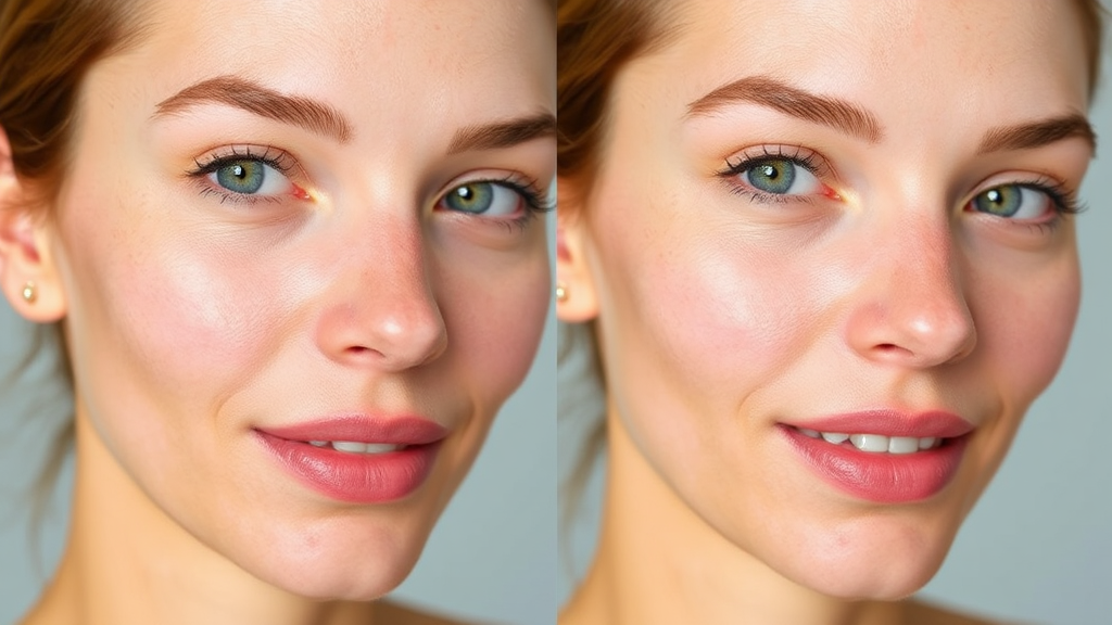 사용 전후 비교 및 변화 (realistic 스타일)