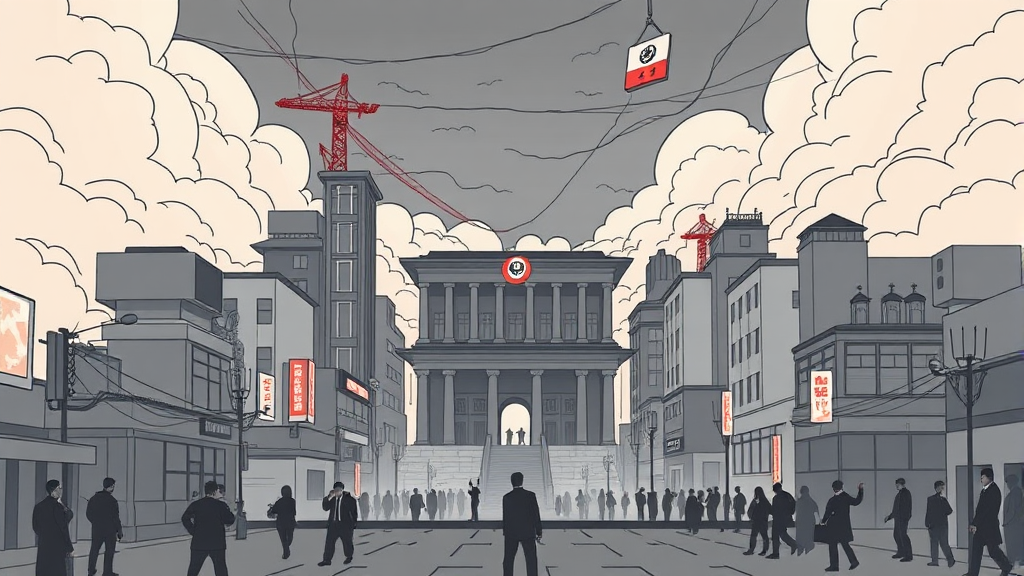 판결에 대한 여론 및 정치권 반응 (illustration 스타일)