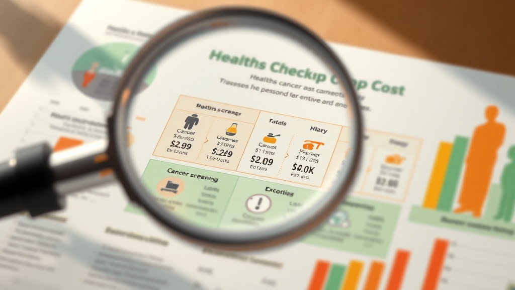 검진 비용 안내 (realistic 스타일)