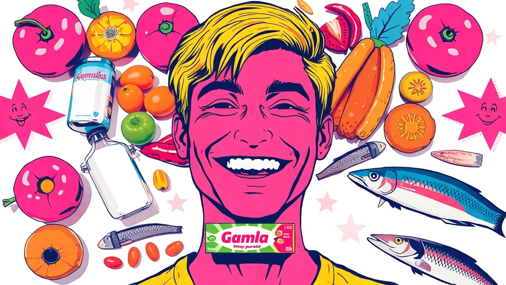 잇몸 건강, 식습관으로 지키는 방법! (popart 스타일)