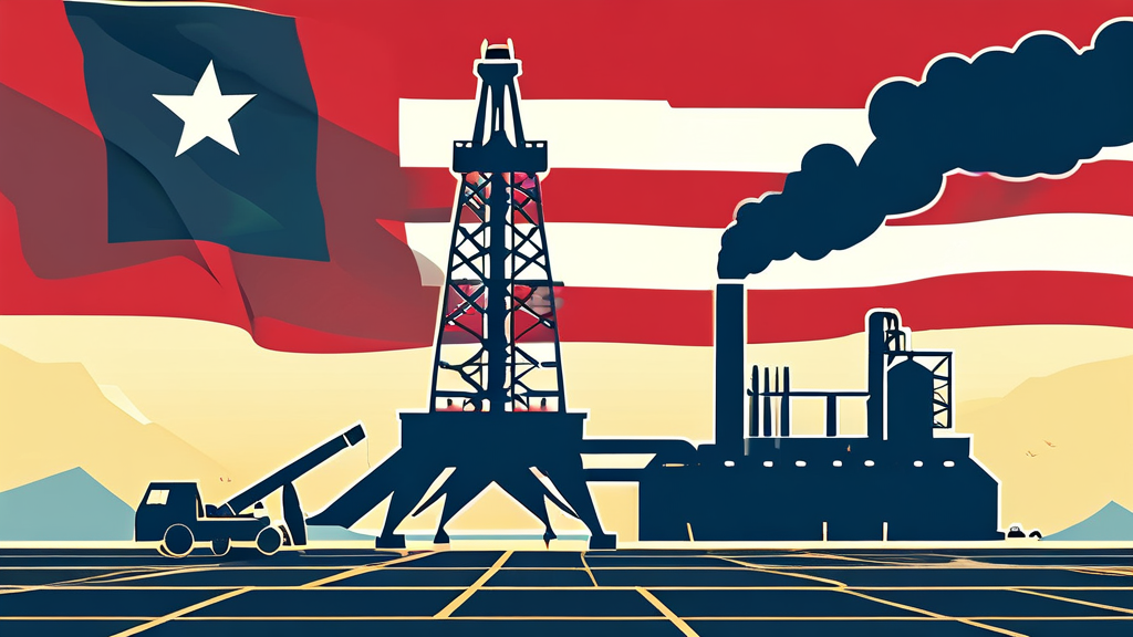 미국산 석유, 무엇이 다를까요? (illustration 스타일)