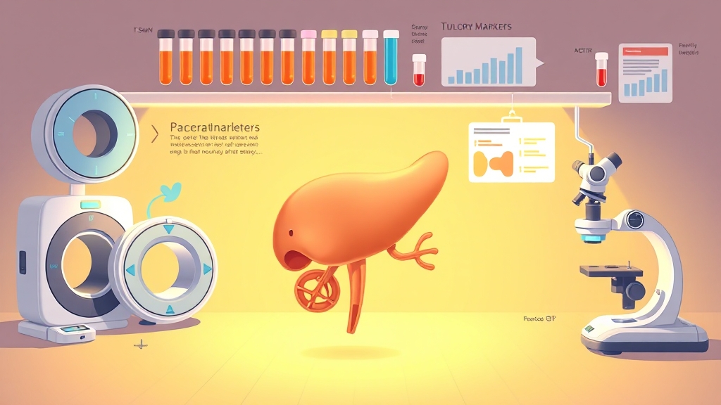 췌장암 진단, 어떻게 이루어질까요? (cartoon 스타일)