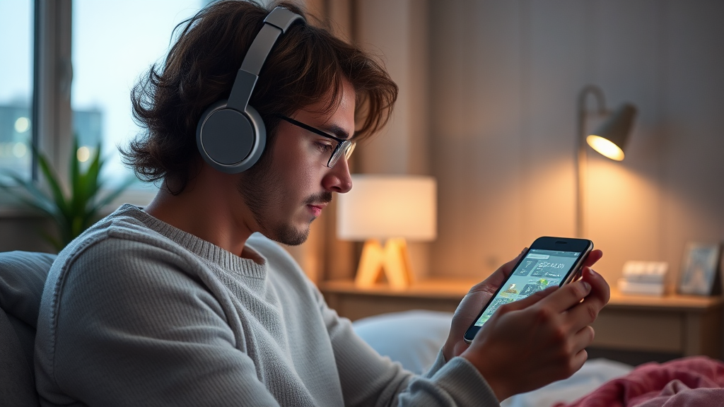 공부 및 수면 시 소음 관리 예시 이미지