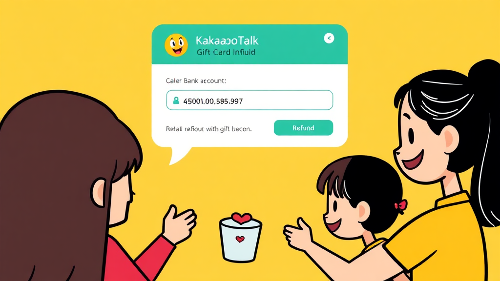 카카오톡 선물 환불: 특별한 절차 (cartoon 스타일)