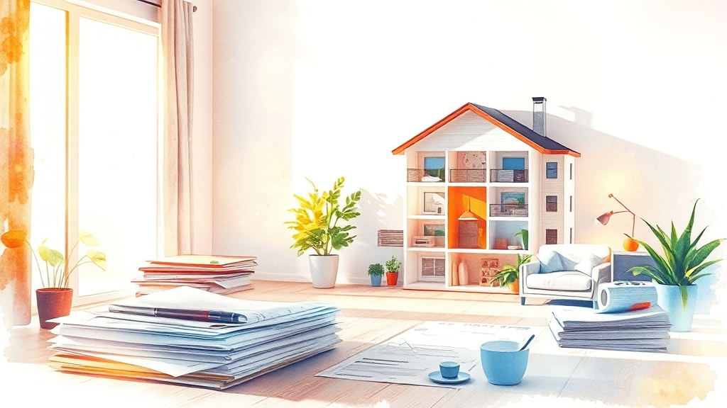 아파트 상속 세금, 기본 개념 (watercolor 스타일)