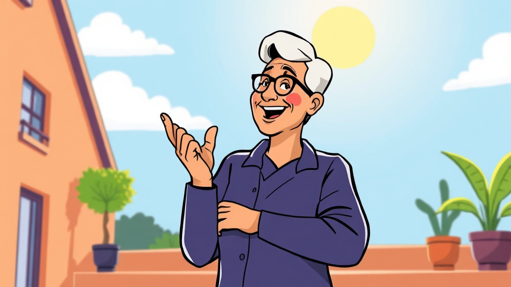 4050 일자리 센터 주요 서비스 (cartoon 스타일)