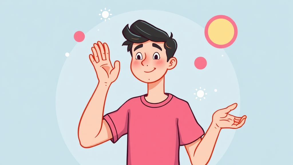 종기 재발 방지를 위한 생활 습관 개선 (cartoon 스타일)