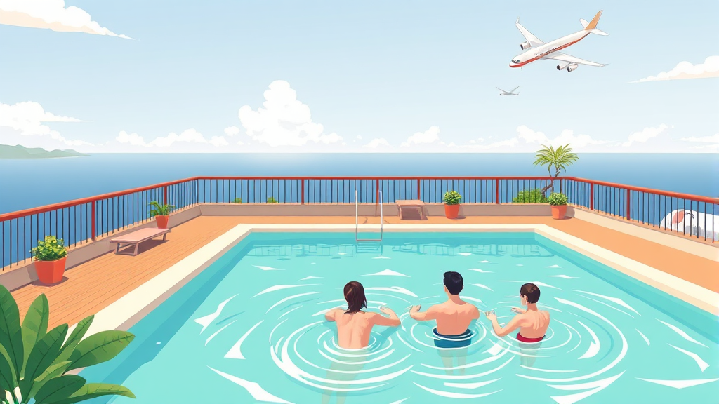 시설 안내 및 특징 (illustration 스타일)