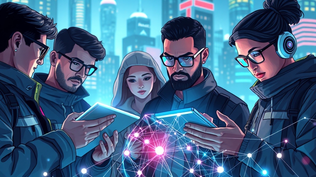 분야별 전망과 미래 트렌드 (illustration 스타일)