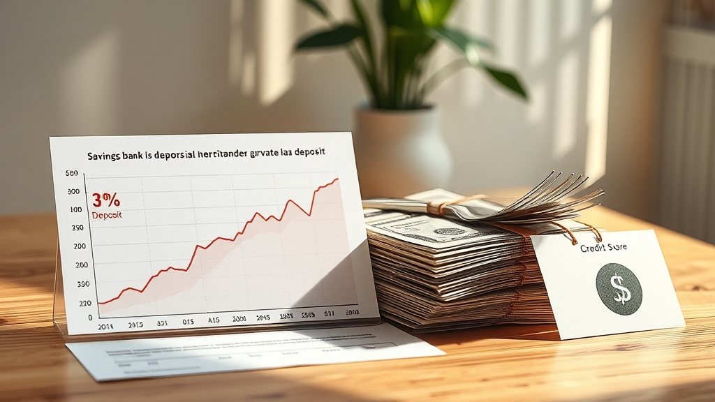 예금 vs 대출 금리 비교 (realistic 스타일)