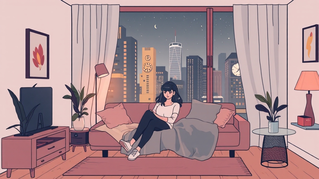 1인 가구 증가와 시장 변화 (illustration 스타일)