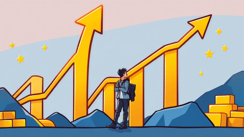 오늘의 금 시세 및 전망 (cartoon 스타일)