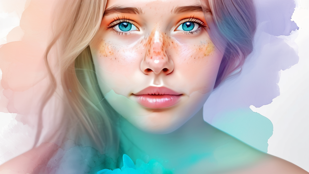 청년, 어르신을 위한 맞춤 취업 지원 (watercolor 스타일)