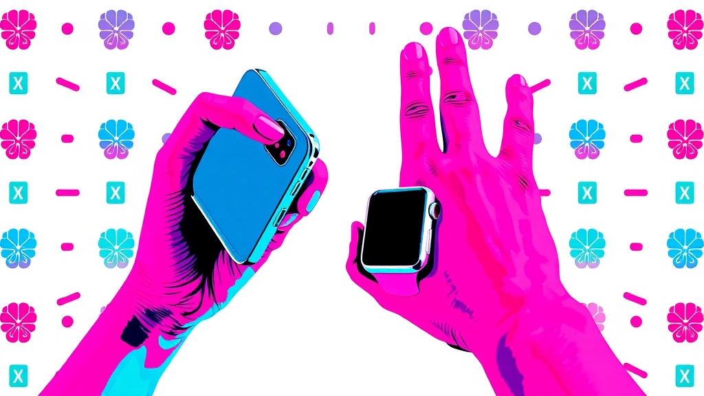 아이폰 & 애플워치 사용법 (popart 스타일)