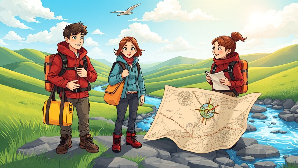 성수기 대체 여행지, 어디가 좋을까? (cartoon 스타일)