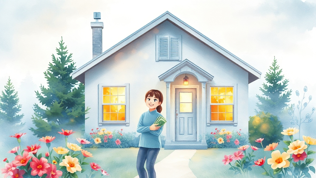 주요 혜택: 세금 절감 및 지원 (watercolor 스타일)