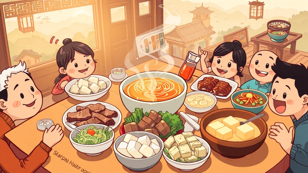 문경 대표 맛집 10선 (cartoon 스타일)