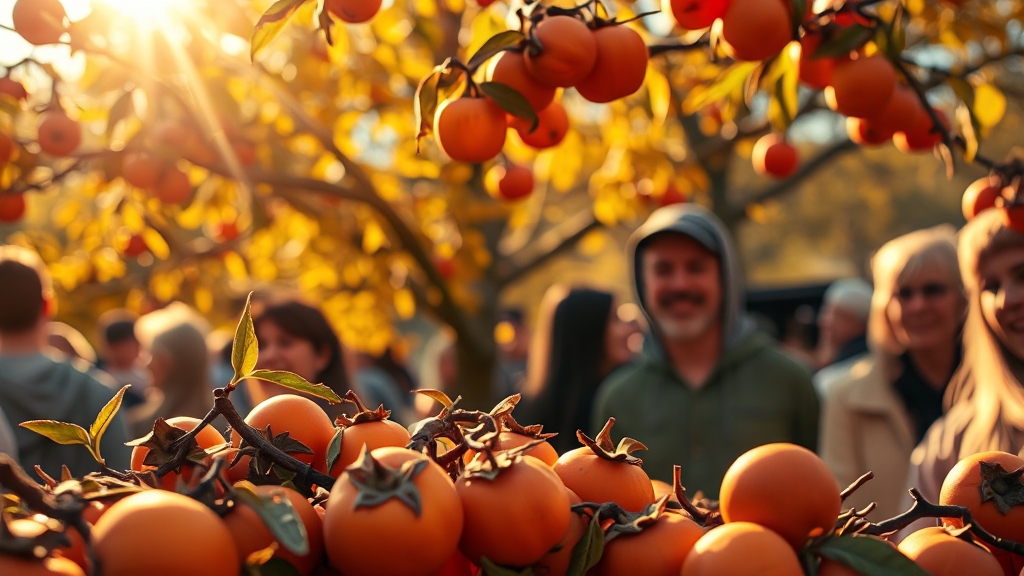 단감 효능 2: 피로 회복 및 숙취 해소 (realistic 스타일)