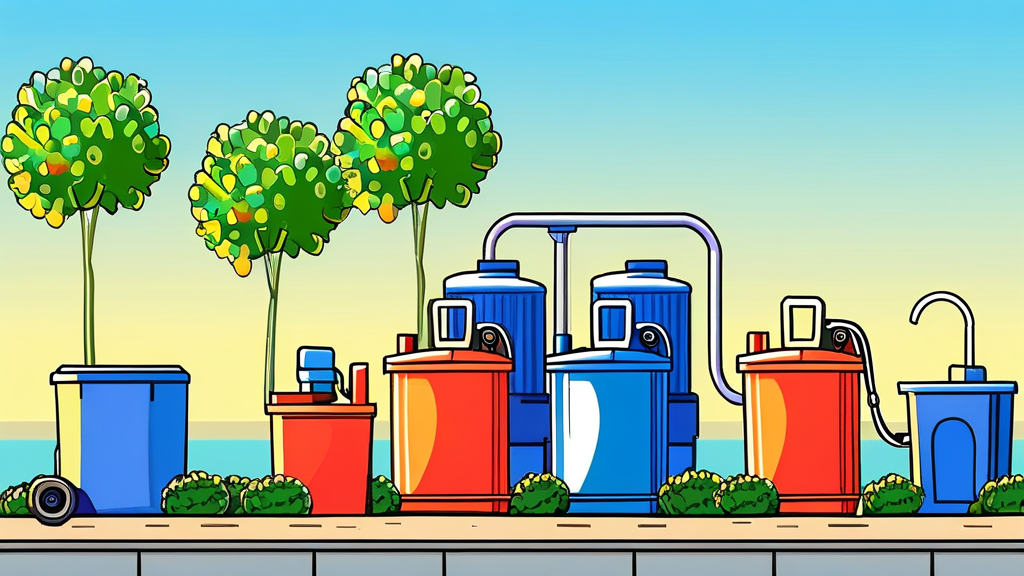 정수기 필터 교체 주기에 영향을 미치는 요인들 (cartoon 스타일)