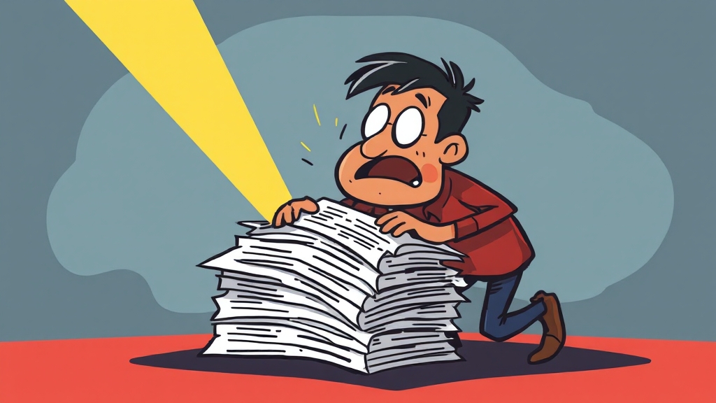 개인파산 필요 서류: 꼼꼼한 준비 (cartoon 스타일)