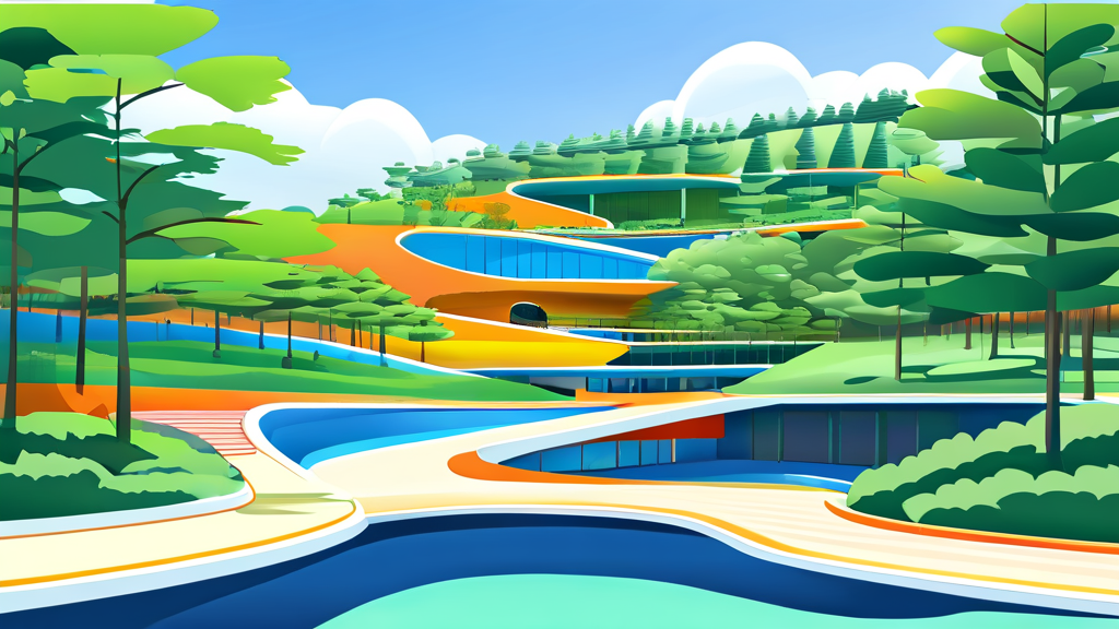 배봉산 복합공원, 주민들의 삶의 질을 높이는 복합 문화 공간으로의 진화 (cartoon 스타일)