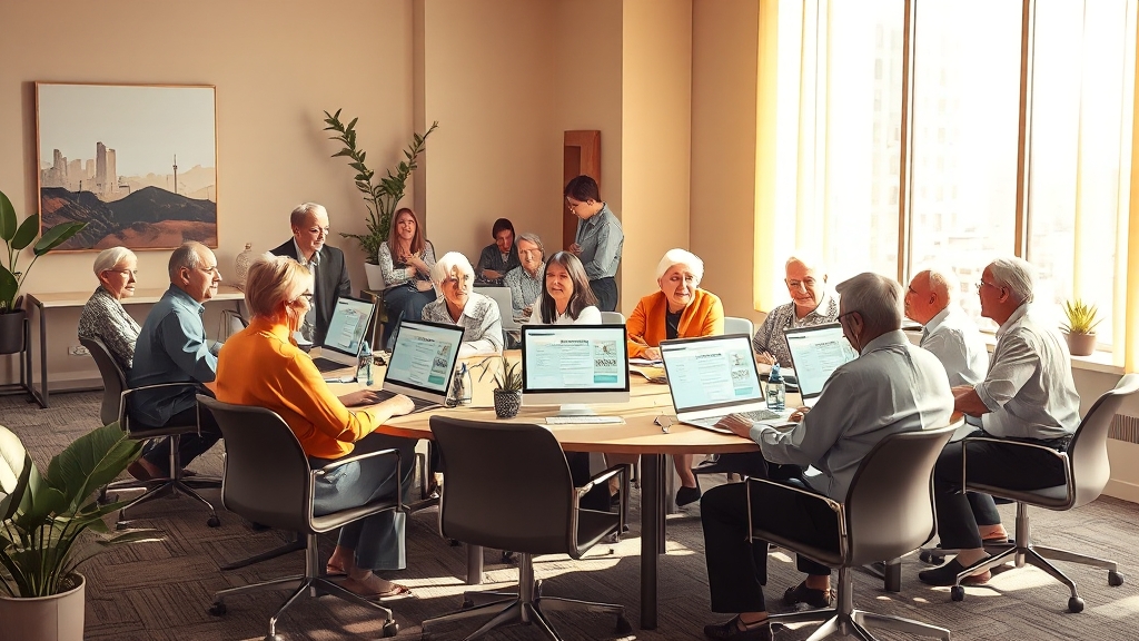 기업 및 고령자 조건 상세 안내 (realistic 스타일)