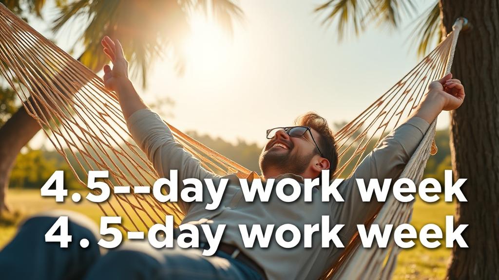 주 4.5일제, 왜 도입할까? (realistic 스타일)