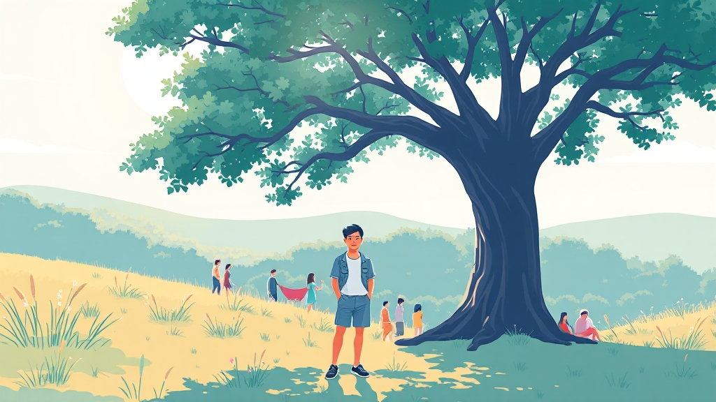 더위 먹음 예방 (illustration 스타일)