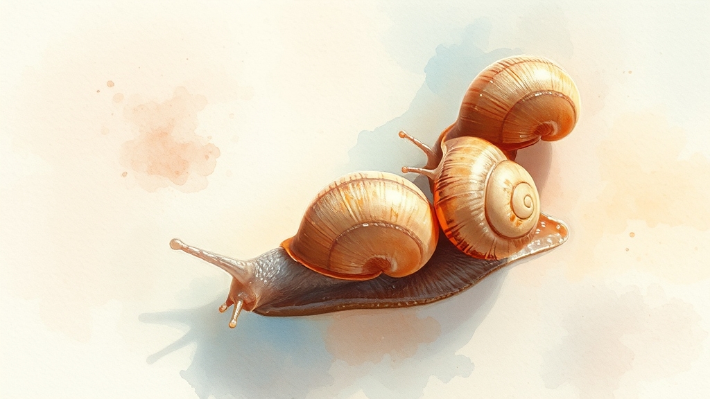 다슬기즙 선택 및 보관 (watercolor 스타일)
