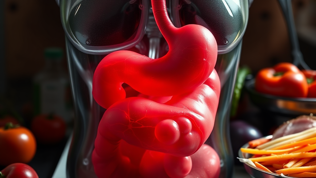 매스틱 유산균 외 위 건강을 위한 생활 습관 (realistic 스타일)