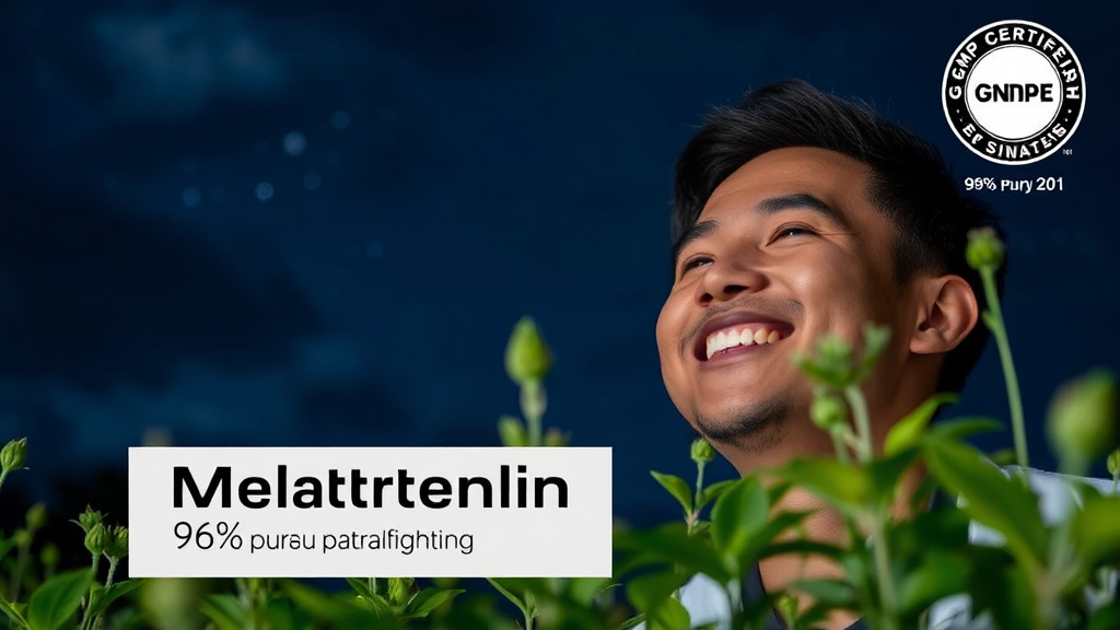 식물성 멜라토닌 선택 기준 및 후기 (realistic 스타일)