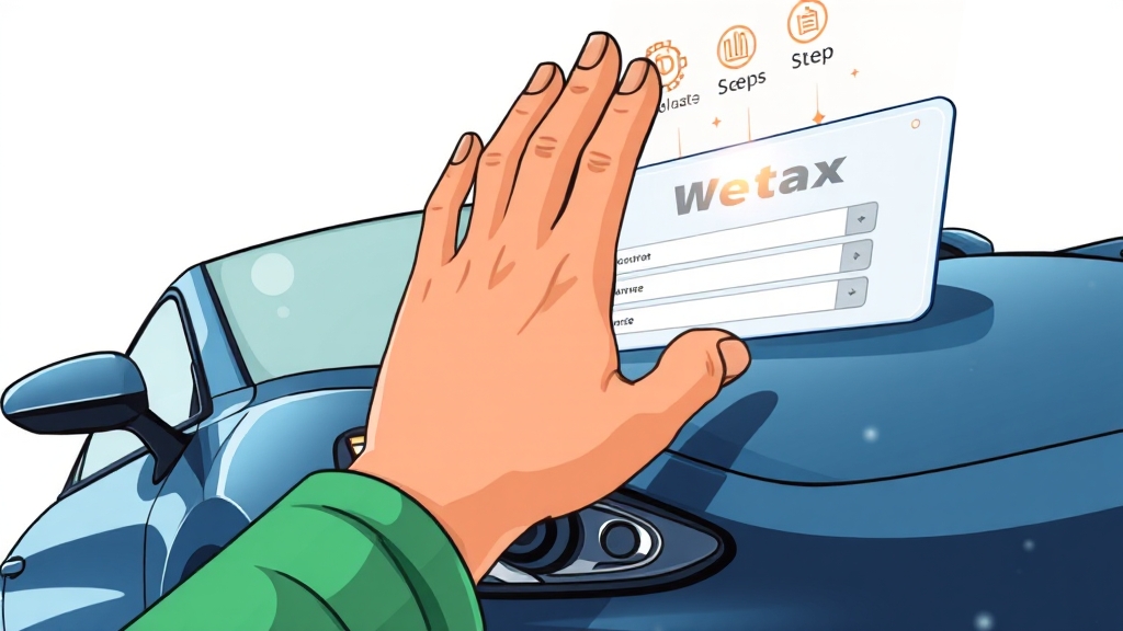 자동차세 계산기, 똑똑하게 활용하는 법 (cartoon 스타일)