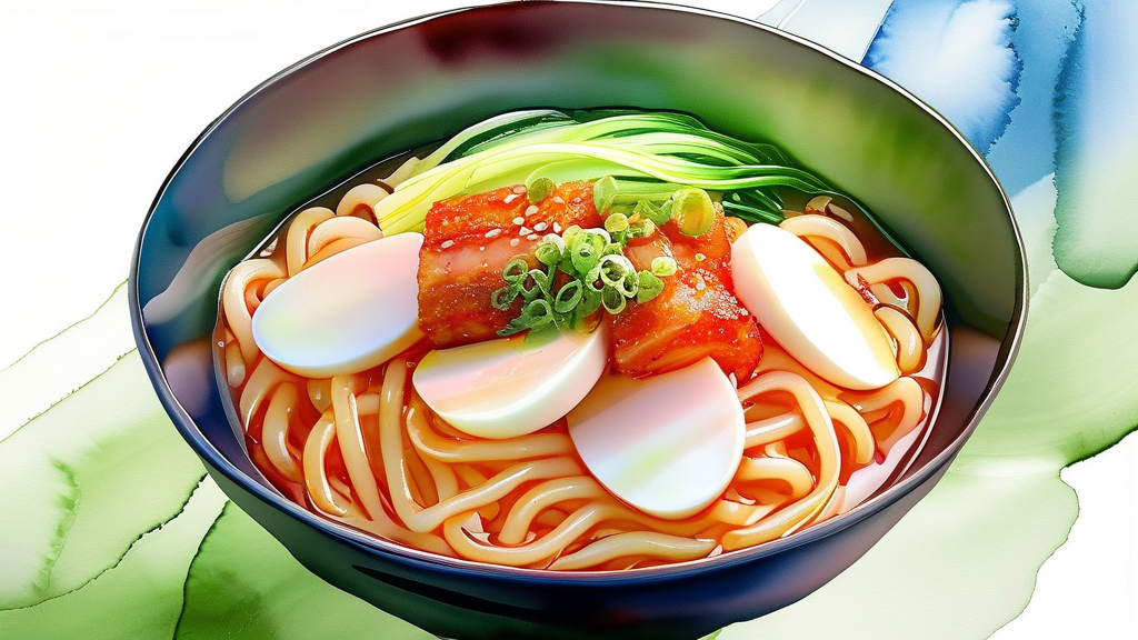 김신영 떡볶이, 이것만 알면 실패 없다! (watercolor 스타일)