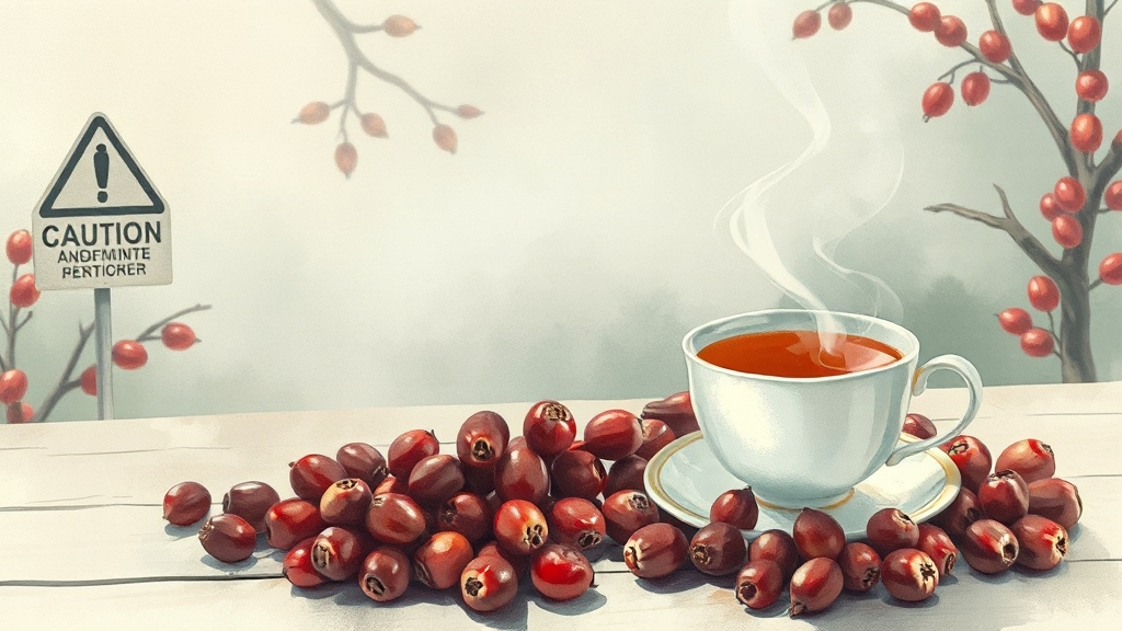 마가목 효능 7가지 & 섭취 가이드 6 마가목 섭취 시 주의사항 & 부작용 (watercolor 스타일)