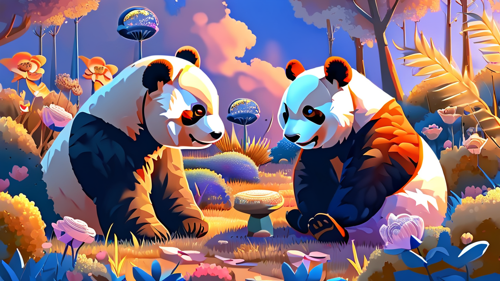 꿈꾸는 정원 & 꽃빛 정원: 황홀한 꽃들의 향연과 포토존 (cartoon 스타일)