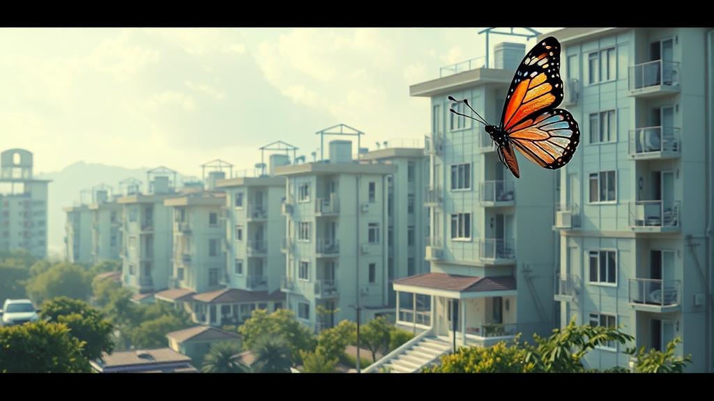 부동산 정책 영향 분석 (realistic 스타일)