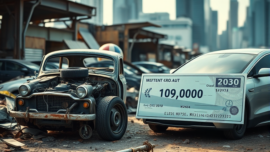 내연기관차 전환 지원금, 100만원 더! (realistic 스타일)