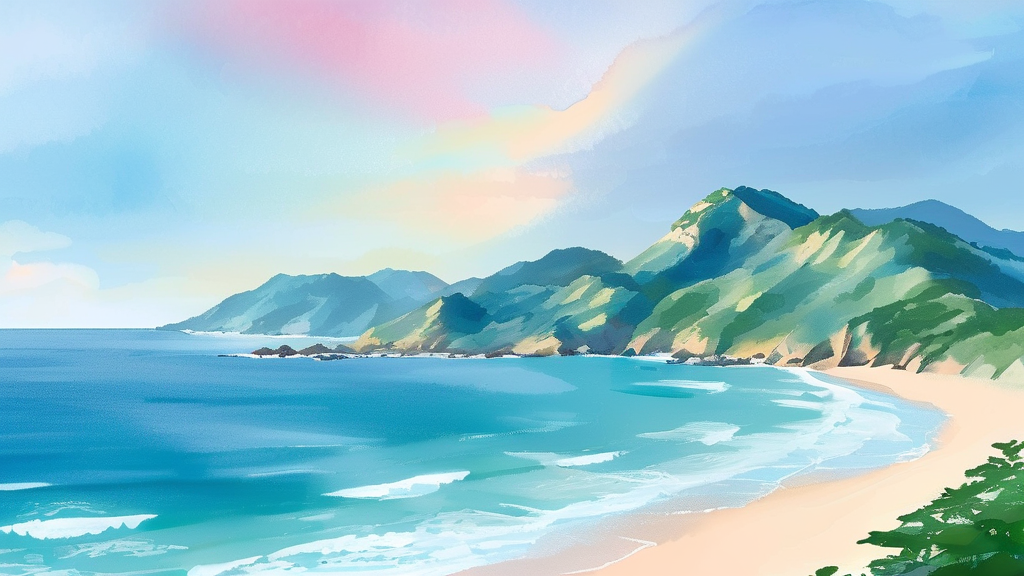 서울 근교 인기 여행지 BEST 10 (watercolor 스타일)