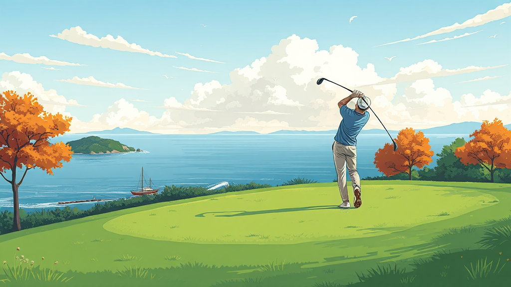 고창CC 개요 및 위치 (illustration 스타일)