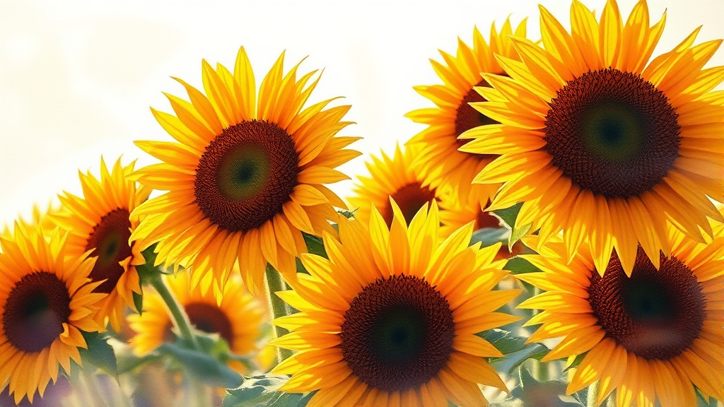 해바라기 꽃말: 의미와 유래 (watercolor 스타일)